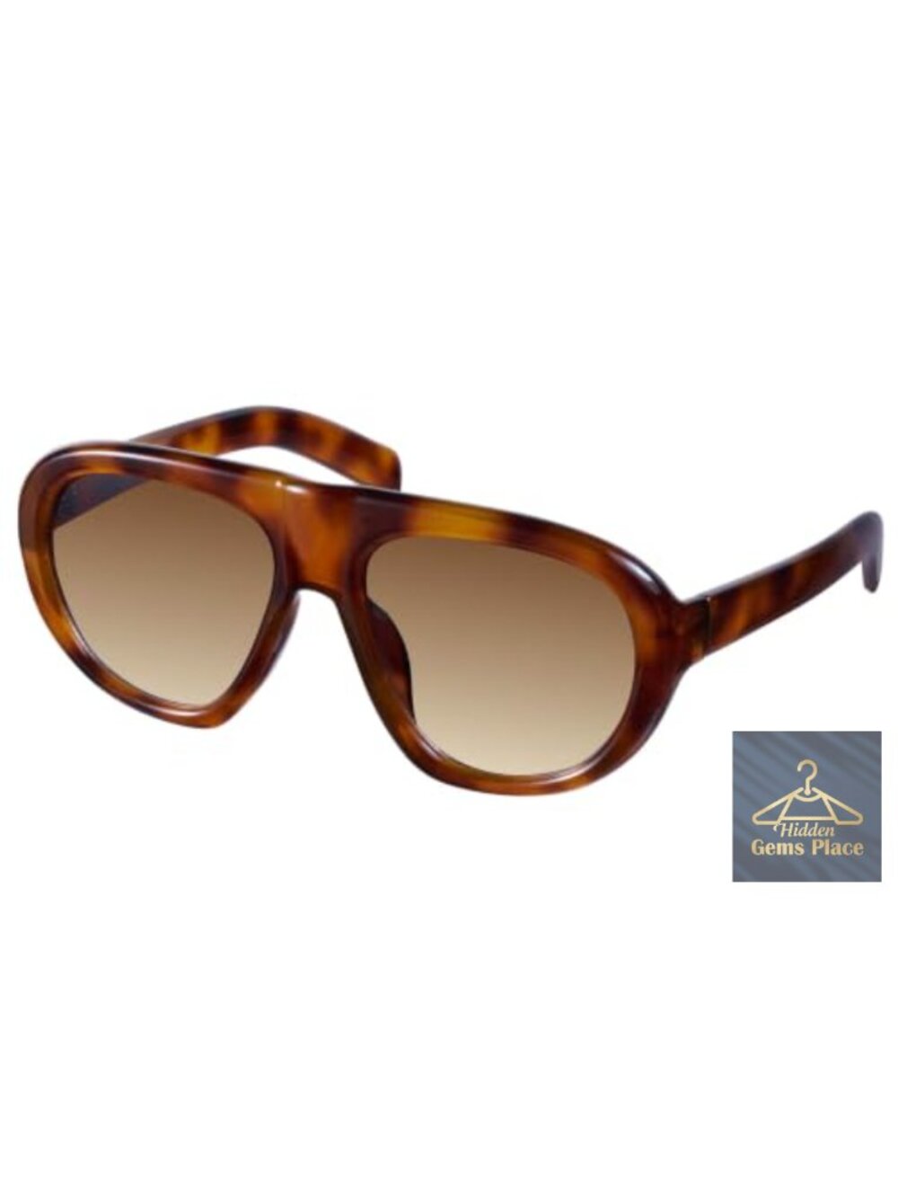 Oversized Aviator Sunglasses Women Trendy UV400 Protection Retro